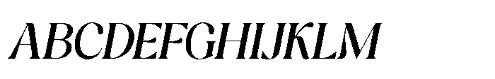 Cavellis Serif Cavellis Semi Bold Italic Font UPPERCASE