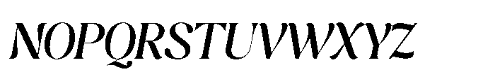 Cavellis Serif Cavellis Semi Bold Italic Font UPPERCASE