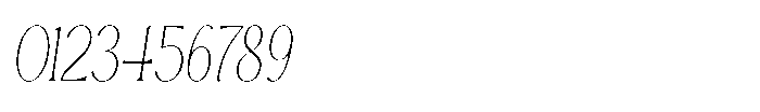 Cavellis Serif Cavellis Thin Condensed Italic Font OTHER CHARS