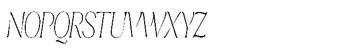 Cavellis Serif Cavellis Thin Condensed Italic Font UPPERCASE