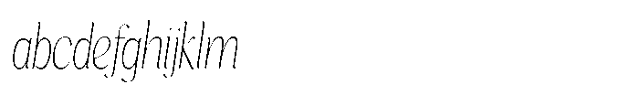 Cavellis Serif Cavellis Thin Condensed Italic FONT