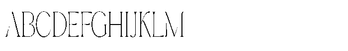 Cavellis Serif Cavellis Thin Condensed Font UPPERCASE