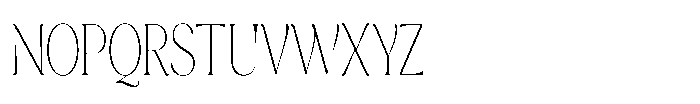 Cavellis Serif Cavellis Thin Condensed Font UPPERCASE