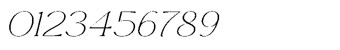 Cavellis Serif Cavellis Thin Expanded Italic Font OTHER CHARS