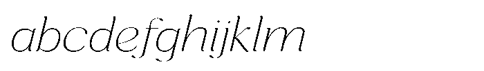 Cavellis Serif Cavellis Thin Expanded Italic FONT