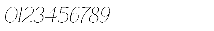 Cavellis Serif Cavellis Thin Italic Font OTHER CHARS