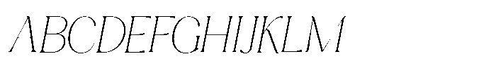 Cavellis Serif Cavellis Variable Thin Italic Font UPPERCASE