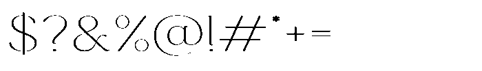 Cavellis Serif Cavellis Variable Thin Font OTHER CHARS