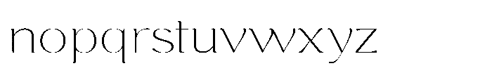 Cavellis Serif Cavellis Variable Thin Font LOWERCASE
