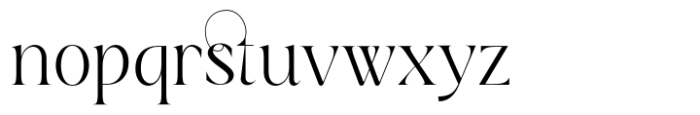 Cavish Font LOWERCASE