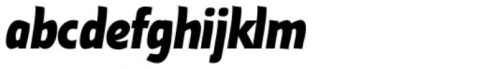 Cavita Extra Bold Italic Font LOWERCASE