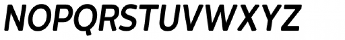 Cavita Rounded Demibold Italic Font UPPERCASE