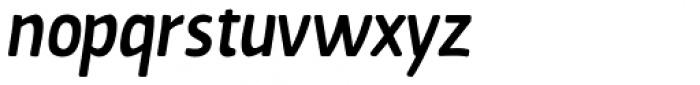 Cavita Rounded Demibold Italic Font LOWERCASE