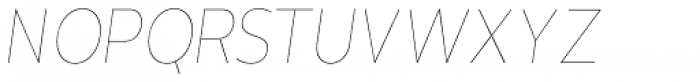 Cavita Thinnest Italic Font UPPERCASE