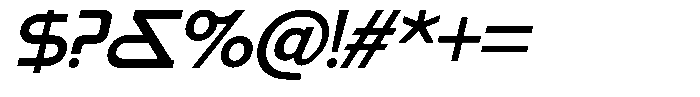 Cavora Grotesque Bold Italic Font OTHER CHARS