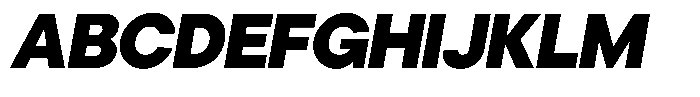 Cavren Sans Black Slanted Font UPPERCASE