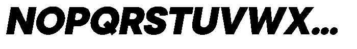 Cavren Sans Black Slanted Font UPPERCASE