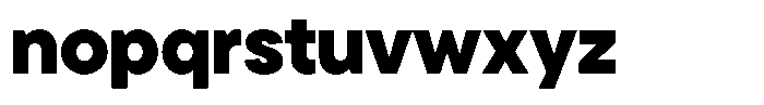 Cavren Sans Black Font LOWERCASE