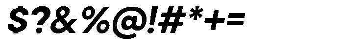 Cavren Sans Bold Slanted Font OTHER CHARS