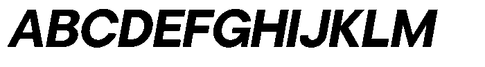 Cavren Sans Bold Slanted Font UPPERCASE