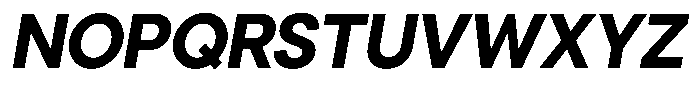 Cavren Sans Bold Slanted Font UPPERCASE