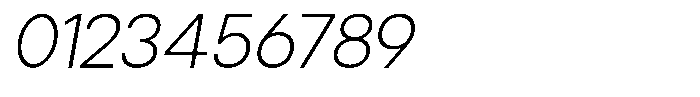 Cavren Sans Extra Light Slanted Font OTHER CHARS