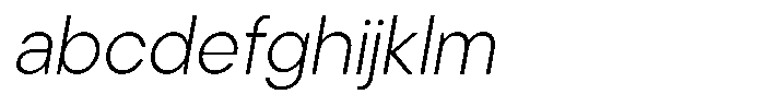 Cavren Sans Extra Light Slanted FONT