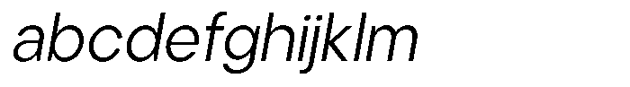 Cavren Sans Light Slanted FONT