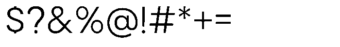 Cavren Sans Light Font OTHER CHARS