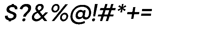 Cavren Sans Medium Slanted Font OTHER CHARS
