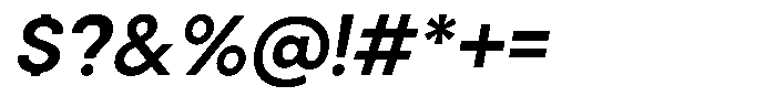 Cavren Sans Semi Bold Slanted Font OTHER CHARS