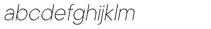 Cavren Sans Thin Slanted FONT