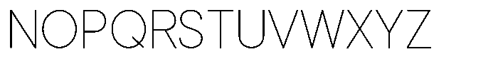 Cavren Sans Thin Font UPPERCASE