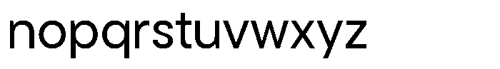 Cavren Sans Variable Thin Font LOWERCASE