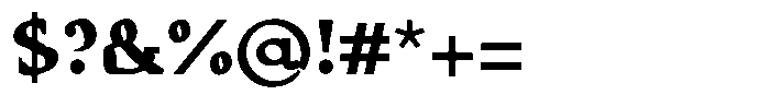 Caxlund Bold Font OTHER CHARS