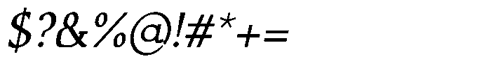 Caxlund Italic Font OTHER CHARS