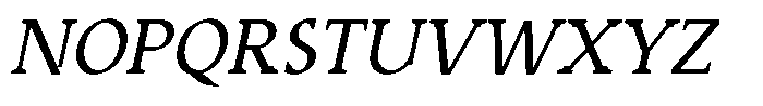 Caxlund Italic Font UPPERCASE
