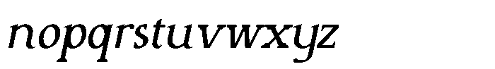 Caxlund Italic Font LOWERCASE