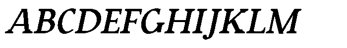 Caxlund Medium Italic Font UPPERCASE