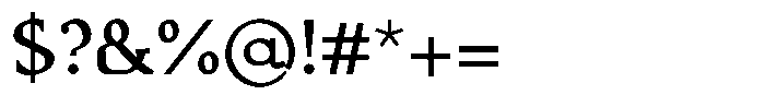 Caxlund Medium Font OTHER CHARS