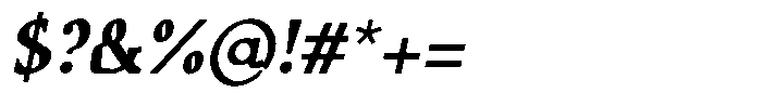 Caxlund SemiBold Italic Font OTHER CHARS