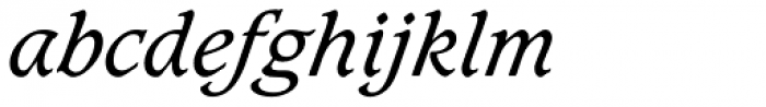 Caxton Book Italic Font LOWERCASE