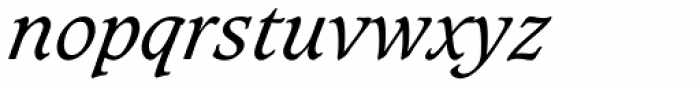 Caxton Book Italic Font LOWERCASE
