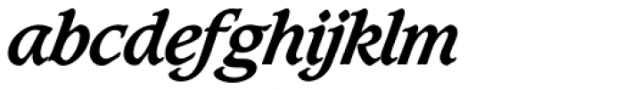 Caxton SH Bold Italic Font LOWERCASE