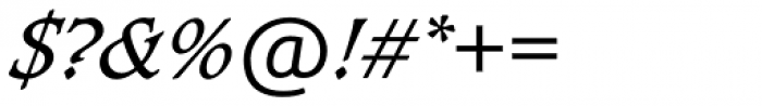 Caxton SH Italic Font OTHER CHARS