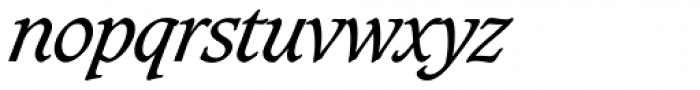 Caxton SH Italic Font LOWERCASE