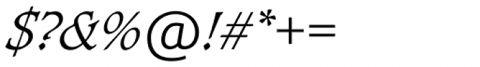 Caxton SH Light Italic Font OTHER CHARS