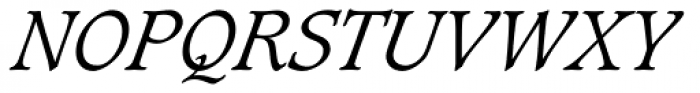 Caxton Std Light Italic Font UPPERCASE