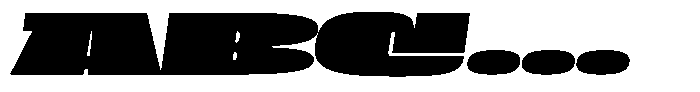 Cayento not variable Cayento Extra Wide Italic Font UPPERCASE