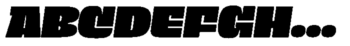 Cayento not variable Cayento Semi Wide Italic Font UPPERCASE